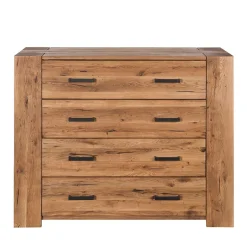 120x100 Eiche Kommode mit Metallgriffen - Latinossa^Wohnen Hot