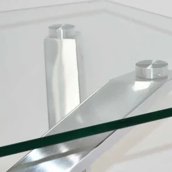 160x90 Esszimmer Glastisch mit Mikado Fußgestell - Tyres^Wohnen Online