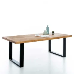 Wohnen 200x100 Esszimmertisch mit U-Gestell Schwarz - Arello