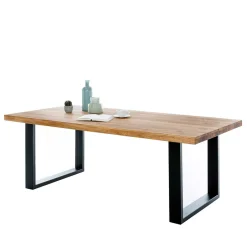 Wohnen 200x100 Esszimmertisch mit U-Gestell Schwarz - Arello