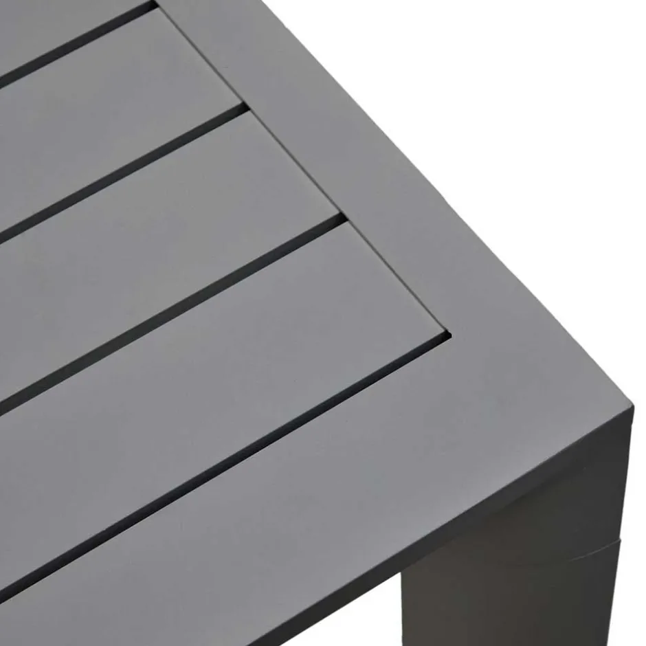 Wohnen 150x77 Garten Stehtisch in Dunkelgrau - Dumoriva