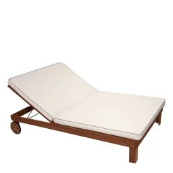 120x200 Gartenliege aus Eukalyptusholz - Ebruar^Wohnen New