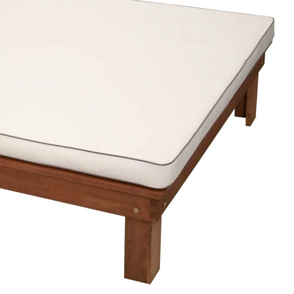 120x200 Gartenliege aus Eukalyptusholz - Ebruar^Wohnen New