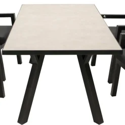 Wohnen 180x90 Gartentisch in Hellgrau & Dunkelgrau - Vojeco