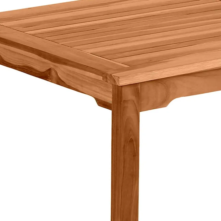 Wohnen 150x90 Holztisch für den Garten aus Teak - Klahuma