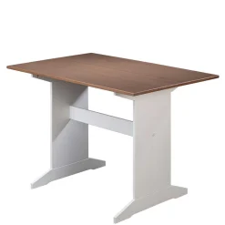 110x70 Küchentisch in Braun Kiefer & Weiß - Vatina^Wohnen New