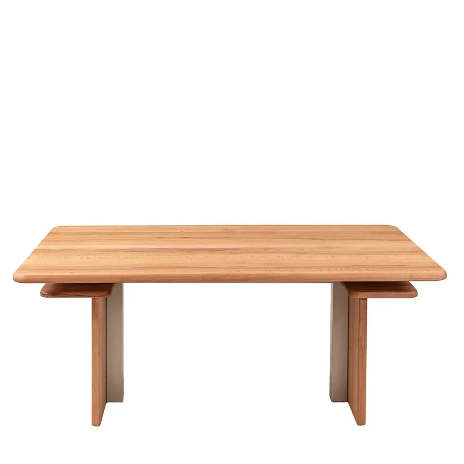 120x70 Kernbuche Funktionstisch höhenverstellbar - Estaguma^Wohnen New