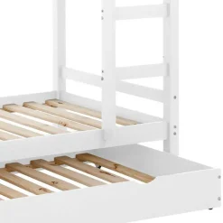 Kinder Wohnen 90x200 Kinder Etagenbett in Weiß - Carona