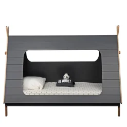 Kinder Wohnen 90x200 Kinder Zeltbett in Grau - Casserra