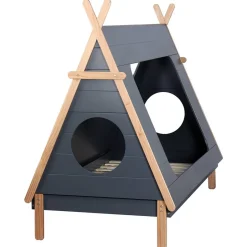 Kinder Wohnen 90x200 Kinder Zeltbett in Grau - Casserra