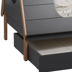 Kinder Wohnen 90x200 Kinder Zeltbett in Grau - Casserra