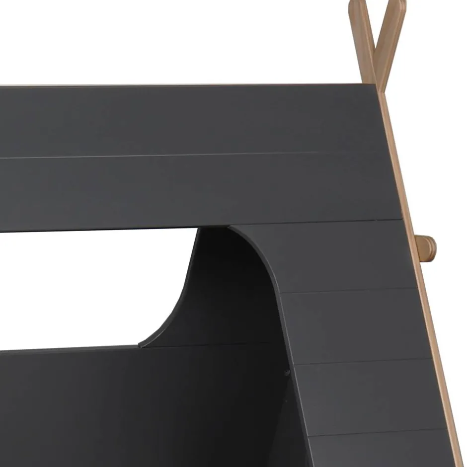 Kinder Wohnen 90x200 Kinder Zeltbett in Grau - Casserra