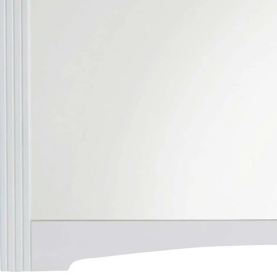 Wohnen 94x94 Landhaus Spiegel mit Holzrahmen - Beapta