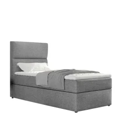 Wohnen 90x200 Polsterbett in Grau - Pandaua