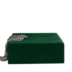 Wohnen 83x83 Polsterhocker in Grün - Salvatoria