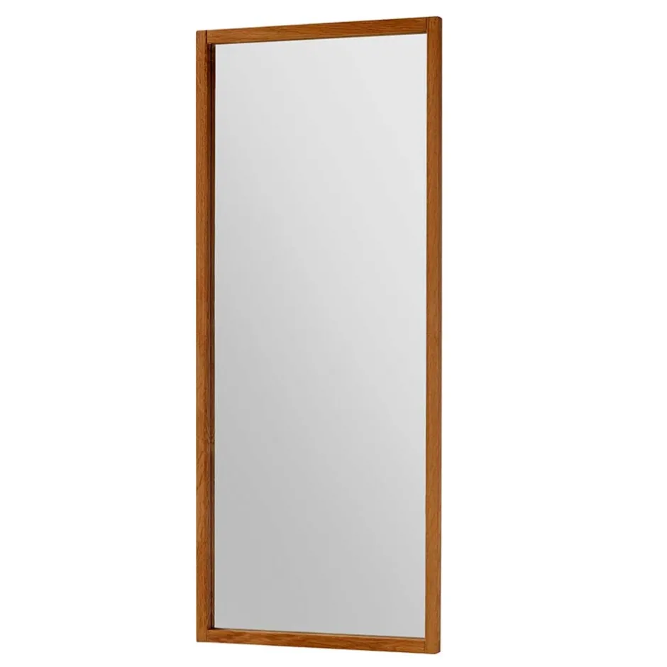 Wohnen 50x120 Rechteckiger Wandspiegel mit Eichenrahmen - Artensian