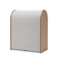 80x100 Rollladenschrank in Weiß & Eiche - Norwich^Wohnen New