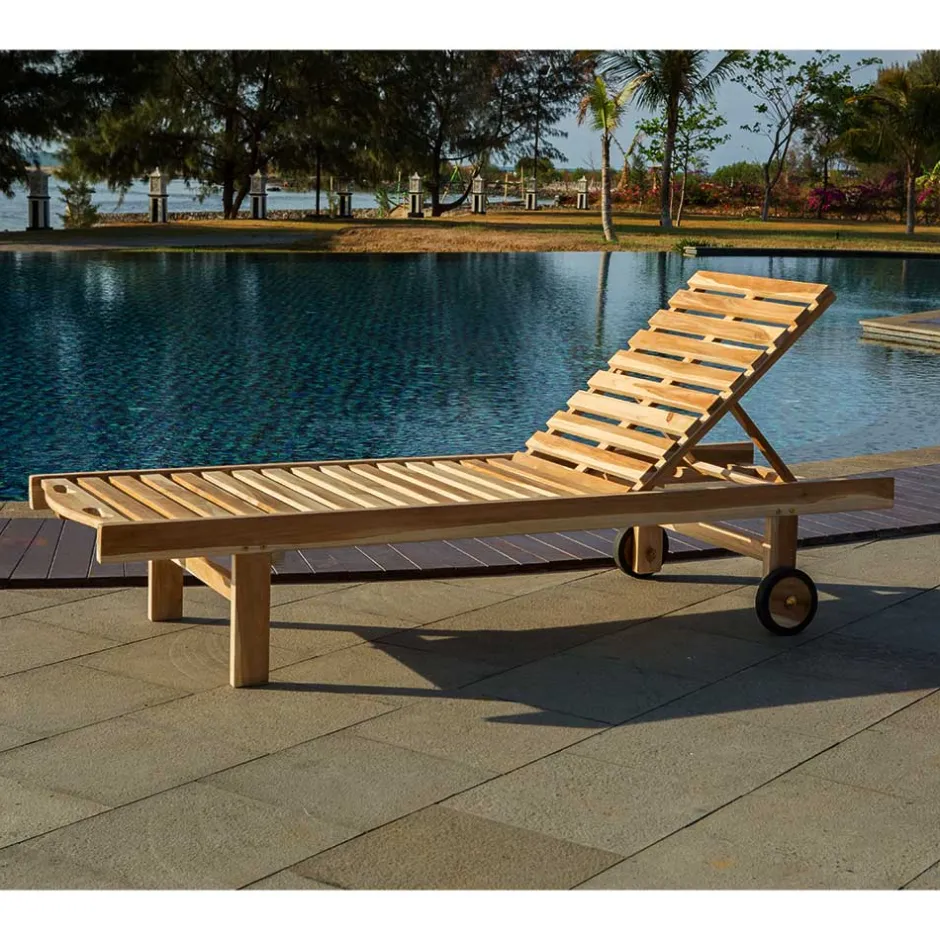 Wohnen 65x200 Rollliege mit verstellbarem Kopfteil - Klahuma