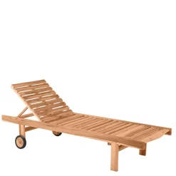 Wohnen 65x200 Rollliege mit verstellbarem Kopfteil - Klahuma