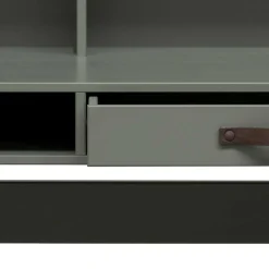 122x58 Schreibtisch mit Aufsatz in Graugrün - Daraon^Wohnen Clearance