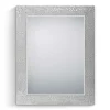 Wohnen 55x70 Spiegel mit breitem Rahmen in Silber - Tunapuna