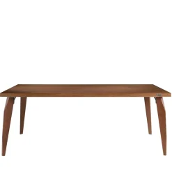 200x100 Tisch in Nussbaum mit Furnier - Foligro^Wohnen