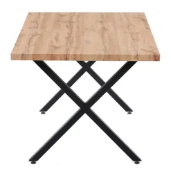 160x90 Tisch mit X-Füßen & Stühle - Zandras (fünfteilig)^Wohnen Outlet