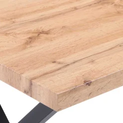 160x90 Tisch mit X-Füßen & Stühle - Zandras (fünfteilig)^Wohnen Outlet