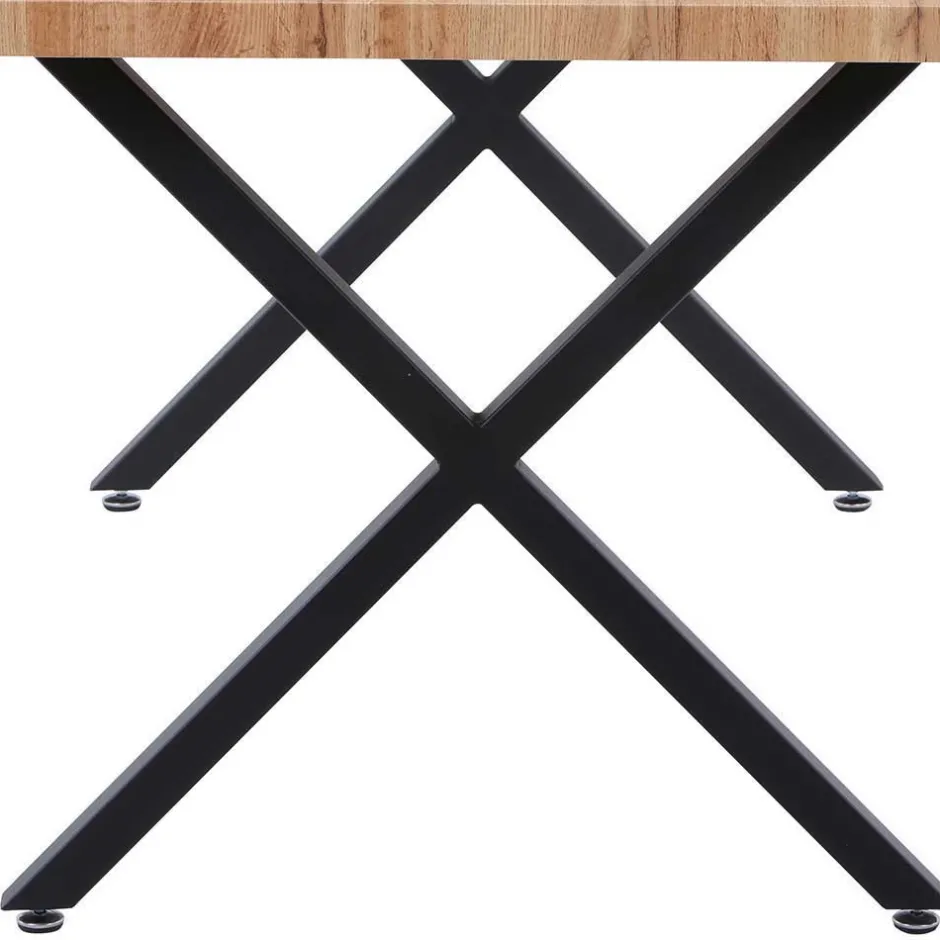 160x90 Tisch mit X-Füßen & Stühle - Zandras (fünfteilig)^Wohnen Outlet