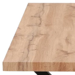 160x90 Tisch mit X-Füßen & Stühle - Zandras (fünfteilig)^Wohnen Outlet