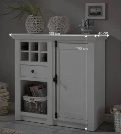 105x100 Touchwood Schrank in Weiß - Chelles^Wohnen Hot