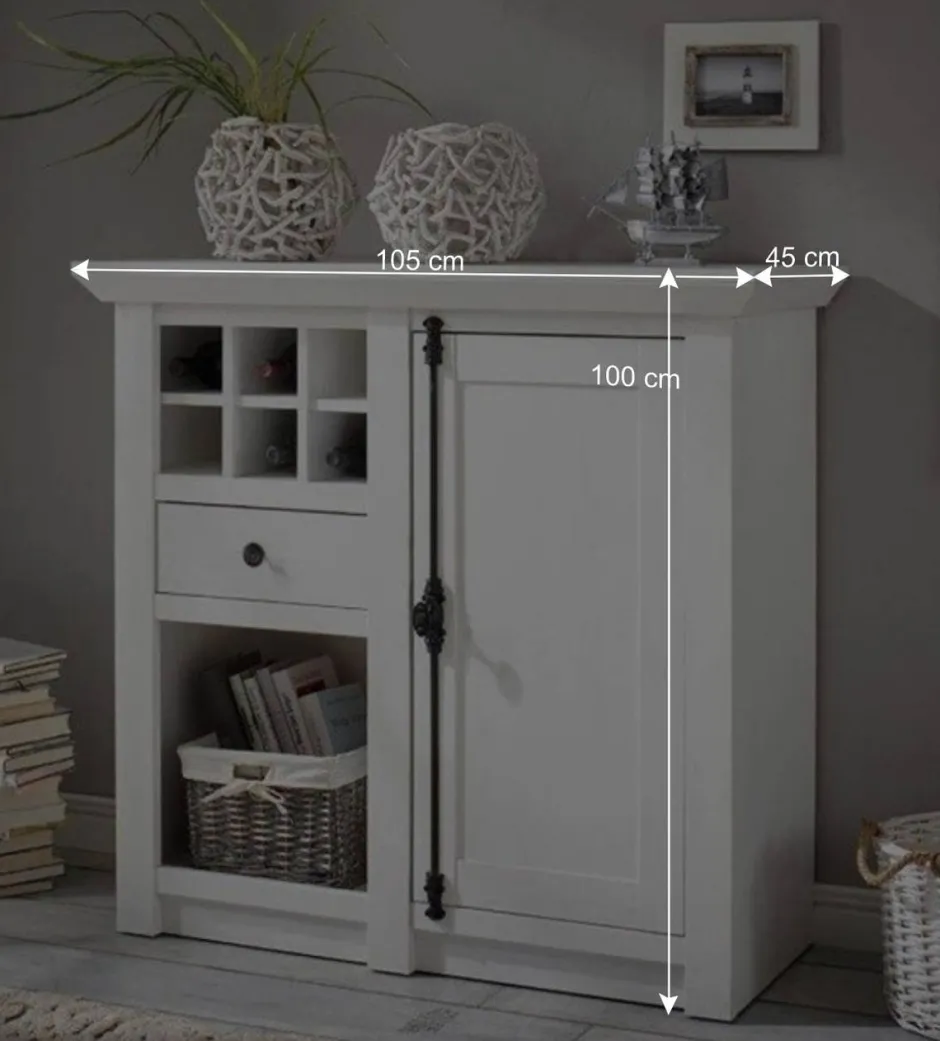 105x100 Touchwood Schrank in Weiß - Chelles^Wohnen Hot