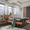 Wohnen 140x200 Wildeiche Bett mit Kufen - Manarola