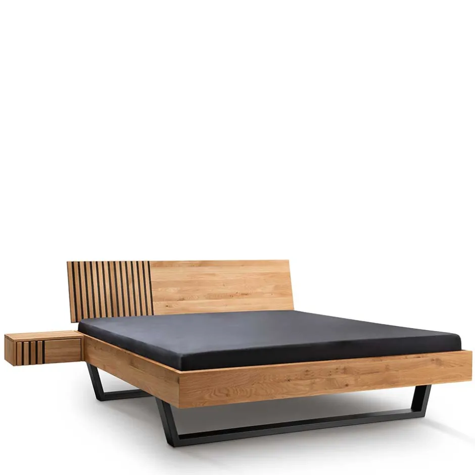 Wohnen 140x200 Wildeiche Bett mit Kufen - Manarola