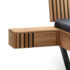 Wohnen 140x200 Wildeiche Bett mit Kufen - Manarola