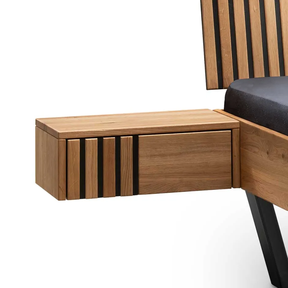 Wohnen 140x200 Wildeiche Bett mit Kufen - Manarola