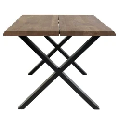 140x95 X-Fuß Esstisch & 4 Stühle - Turino (fünfteilig)^Wohnen Discount