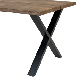 140x95 X-Fuß Esstisch & 4 Stühle - Turino (fünfteilig)^Wohnen Discount