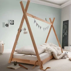 Kinder Wohnen 90x200 Zeltbett bodentief - Rene