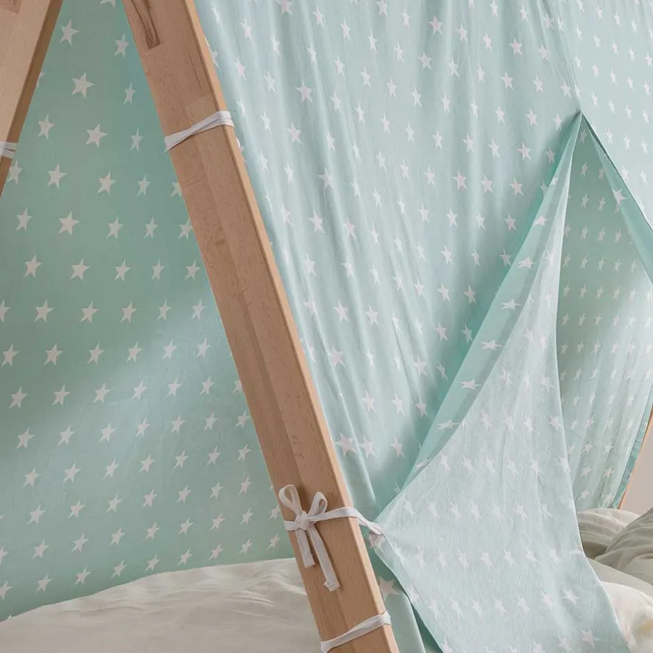 Kinder Wohnen 90x200 Zeltbett bodentief - Rene