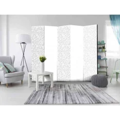 225x172cm Deko-Paravent in Weiß Hellgrau - Mivaldana^Wohnen Online