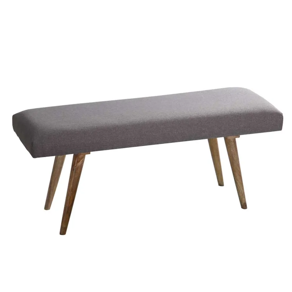 117x38cm Polsterbank im Mid Century Stil - Africo^Wohnen