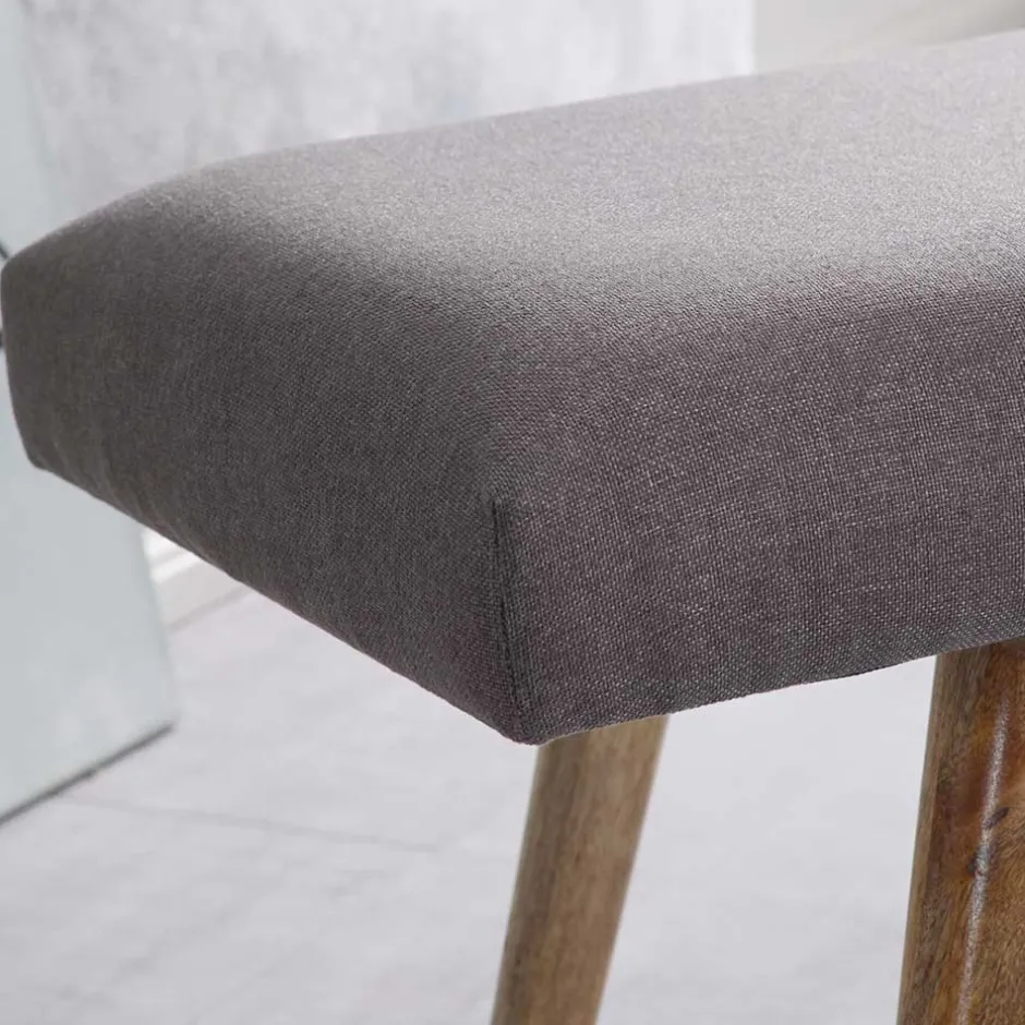 117x38cm Polsterbank im Mid Century Stil - Africo^Wohnen