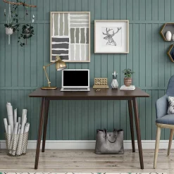 Wohnen 121x60cm Schreibtisch in Walnuss - Despelin