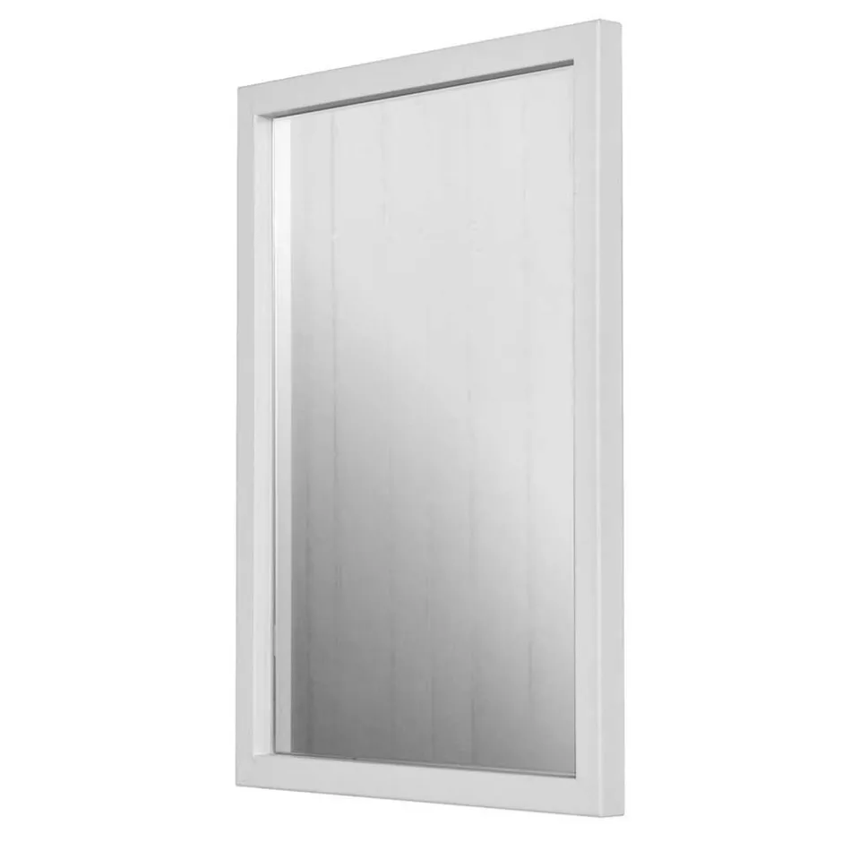 Wohnen 40x55cm Spiegel mit weißem Metallrahmen - Ezeiza