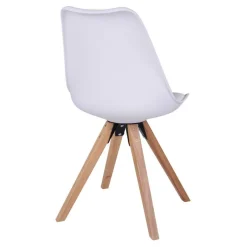 Wohnen X-Fuß Esstisch & Schalenstühle - Flumicina (fünfteilig)