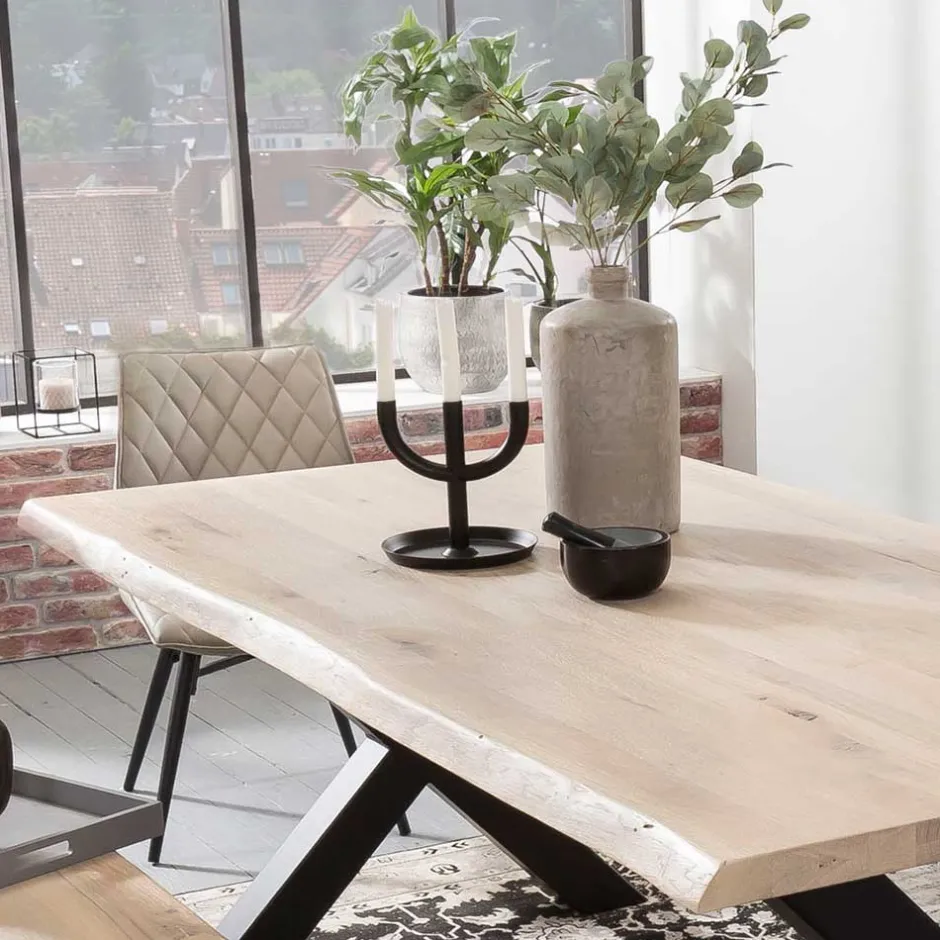 Wohnen X-Fuß Esstisch & Sitzbank - Tilveta (zweiteilig)