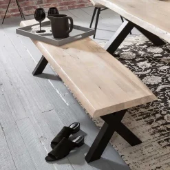 Wohnen X-Fuß Esstisch & Sitzbank - Tilveta (zweiteilig)