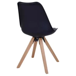 Wohnen X-Fuß Esszimmertisch & Schalenstühle - Zyaman (fünfteilig)