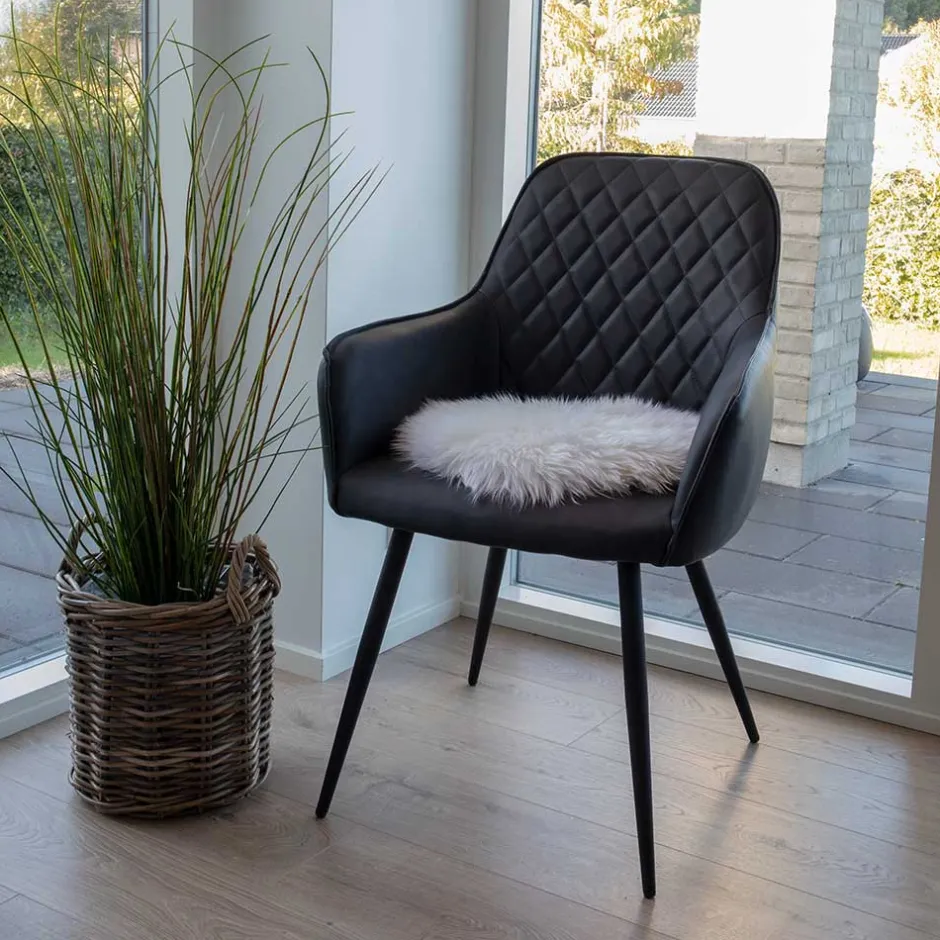 Wohnen X-Fuß Tisch & Armlehnstühle - Gladiore (siebenteilig)